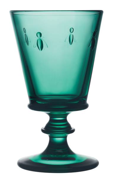 Wein Glas smaragdgrün La Rochère "Biene" Abeille