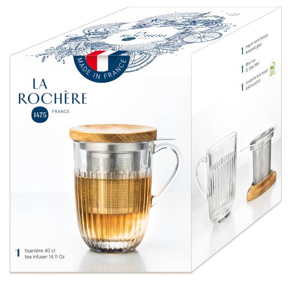 Teetasse mit Filter + Deckel La Rochère Ouessant