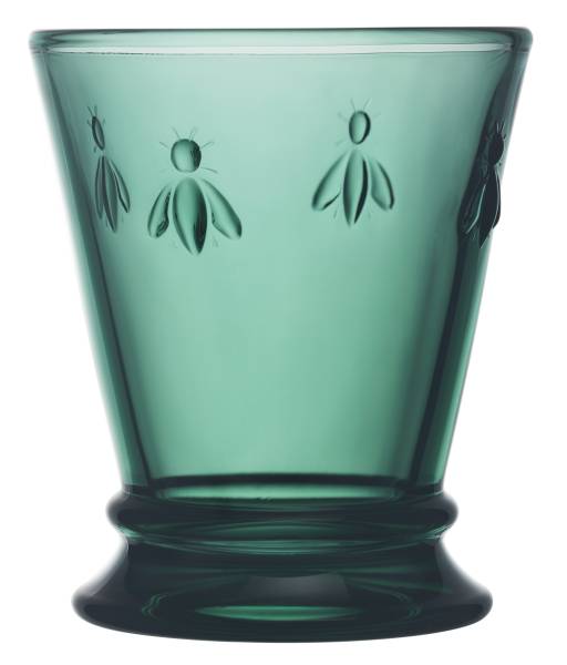 Wasser Glas smaragdgrün La Rochère "Biene" Abeille