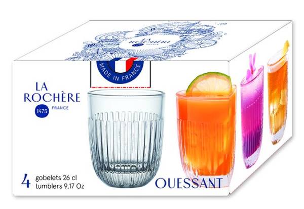 4er Set Ouessant Wasserglas La Rochère