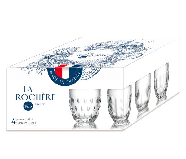 Wasserglas La Rochère 4er Set Troquet